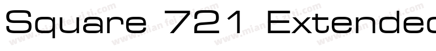 Square 721 Extended Bold字体转换